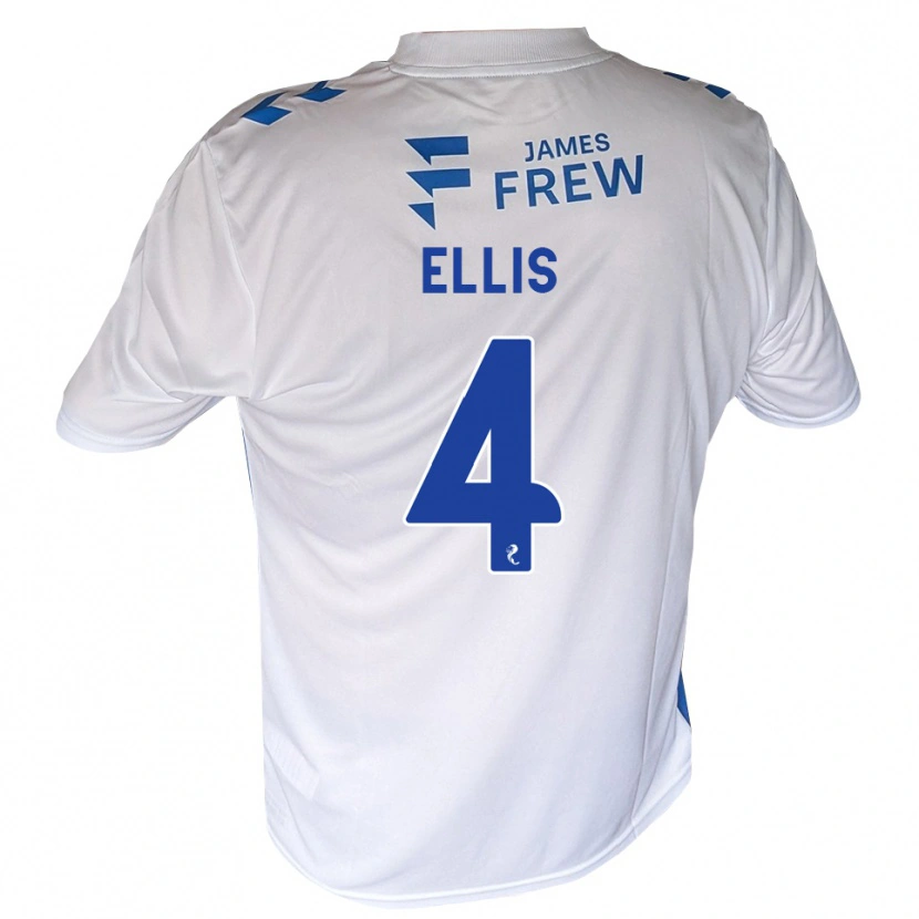 Danxen Niño Camiseta Ruari Ellis #4 Azul Real Blanco 1ª Equipación 2026/27 La Camisa