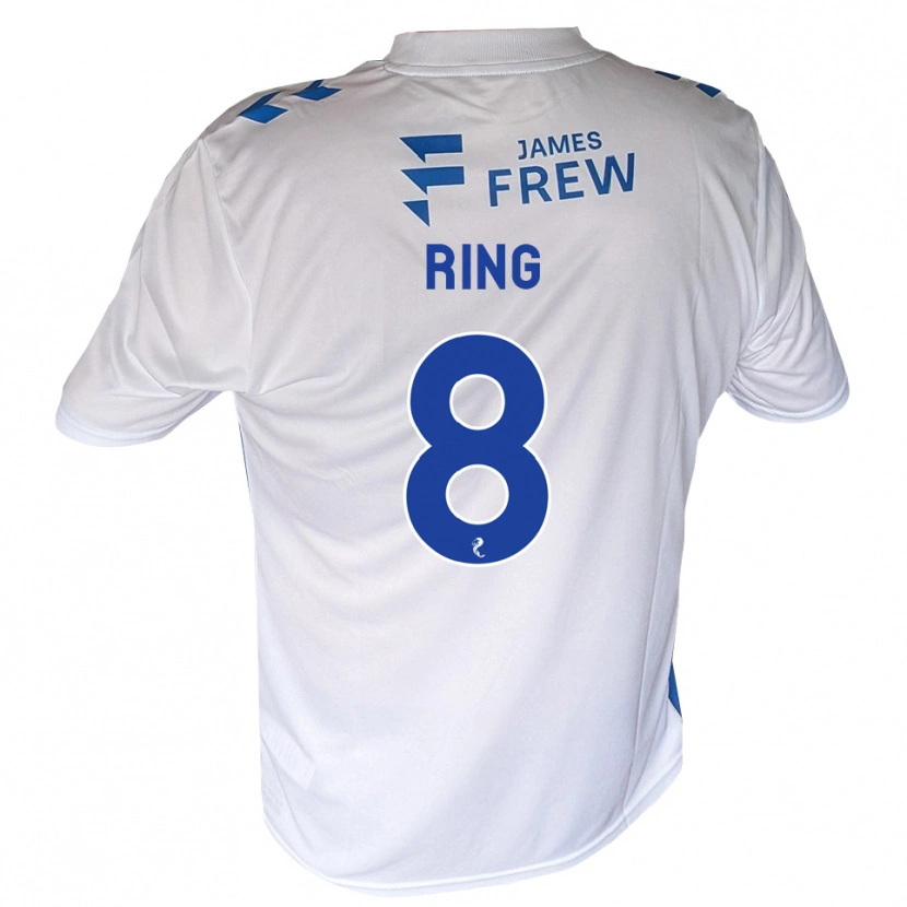 Danxen Niño Camiseta Erik Ring #8 Azul Real Blanco 1ª Equipación 2026/27 La Camisa