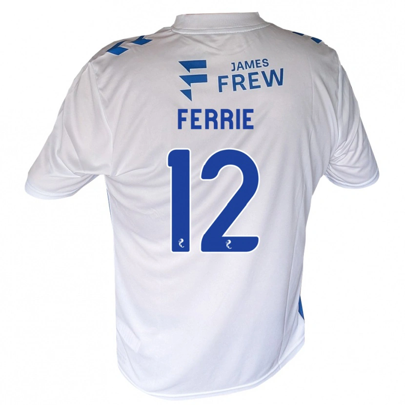 Danxen Niño Camiseta Calum Ferrie #12 Azul Real Blanco 1ª Equipación 2026/27 La Camisa