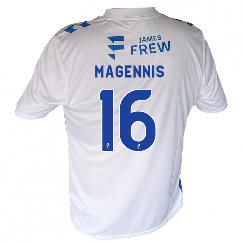Danxen Niño Camiseta Kyle Magennis #16 Azul Real Blanco 1ª Equipación 2026/27 La Camisa