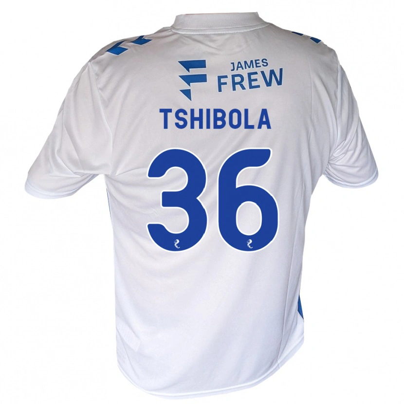 Danxen Niño Camiseta Aaron Tshibola #36 Azul Real Blanco 1ª Equipación 2026/27 La Camisa