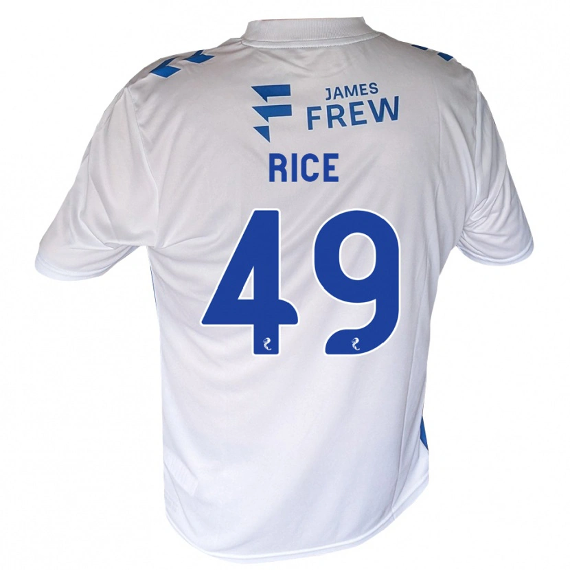 Danxen Niño Camiseta Bailey Rice #49 Azul Real Blanco 1ª Equipación 2026/27 La Camisa