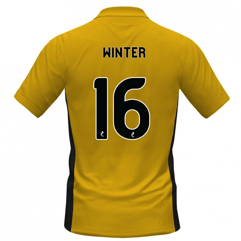 Danxen Niño Camiseta Andy Winter #16 Naranja Negro 1ª Equipación 2026/27 La Camisa