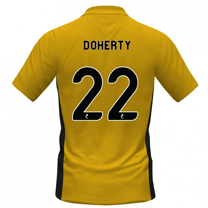 Danxen Niño Camiseta Jordan Doherty #22 Naranja Negro 1ª Equipación 2026/27 La Camisa