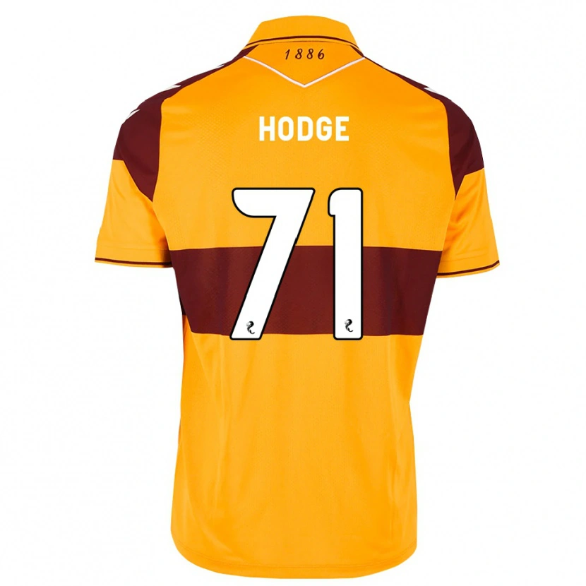 Danxen Niño Camiseta Joe Hodge #71 Granate Naranja 1ª Equipación 2026/27 La Camisa