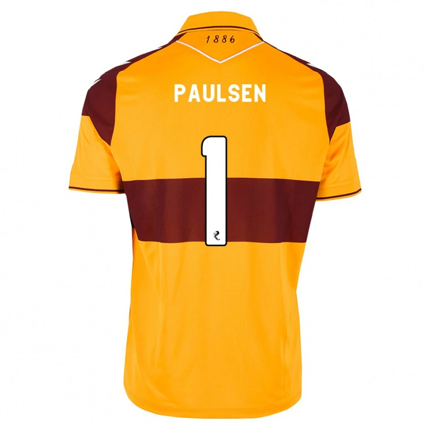Danxen Niño Camiseta Alex Paulsen #1 Granate Naranja 1ª Equipación 2026/27 La Camisa