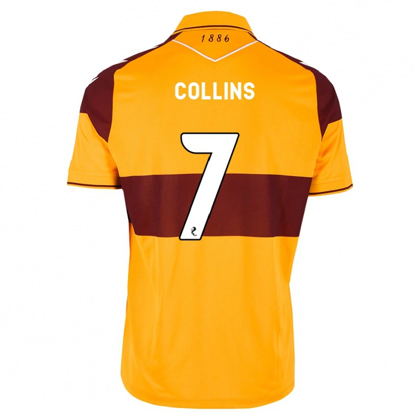 Danxen Niño Camiseta Bailley Collins #7 Granate Naranja 1ª Equipación 2026/27 La Camisa