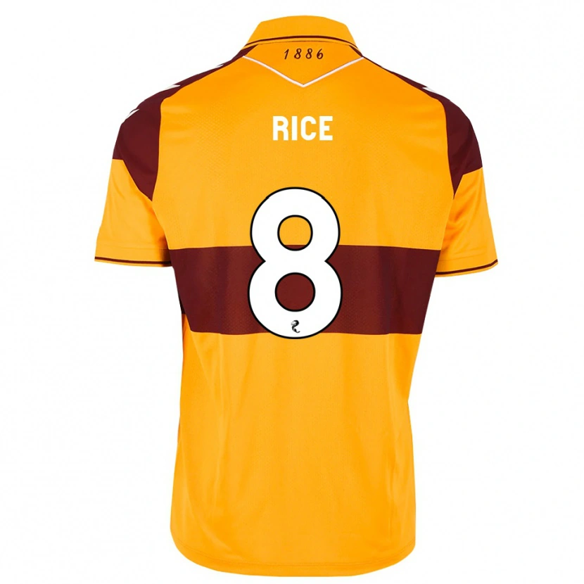 Danxen Niño Camiseta Katie Rice #8 Granate Naranja 1ª Equipación 2026/27 La Camisa