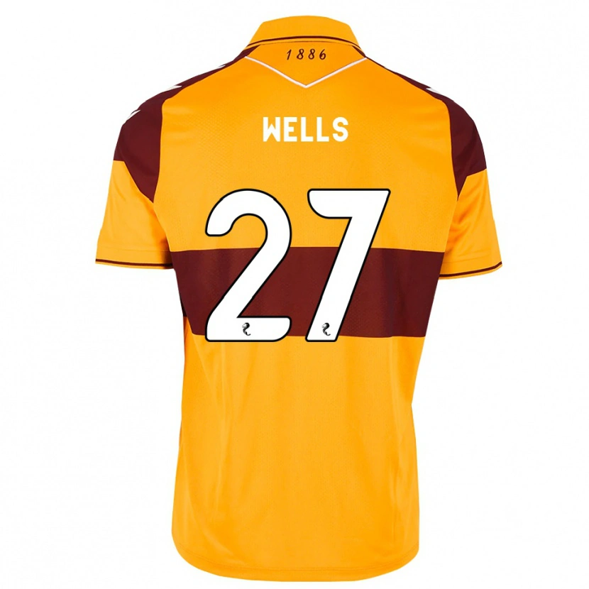 Danxen Niño Camiseta Dylan Wells #27 Granate Naranja 1ª Equipación 2026/27 La Camisa