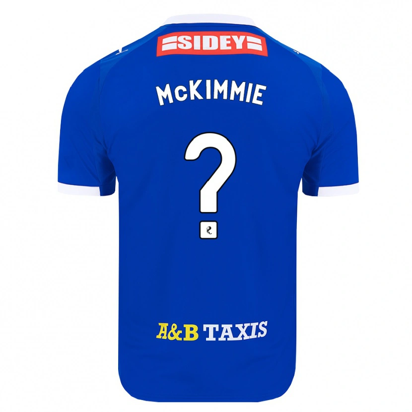 Danxen Niño Camiseta Lucas Mckimmie #0 Azul Rojo Amarillo 1ª Equipación 2026/27 La Camisa