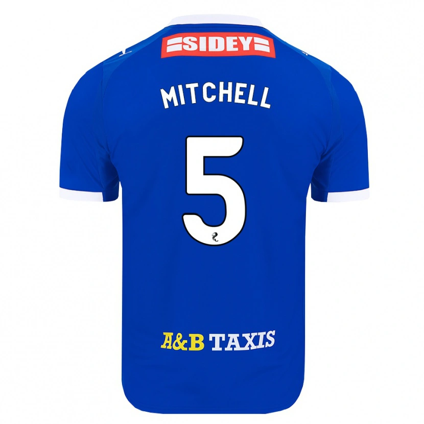 Danxen Niño Camiseta Zach Mitchell #5 Azul Rojo Amarillo 1ª Equipación 2026/27 La Camisa
