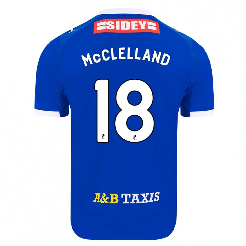 Danxen Niño Camiseta Sam Mcclelland #18 Azul Rojo Amarillo 1ª Equipación 2026/27 La Camisa