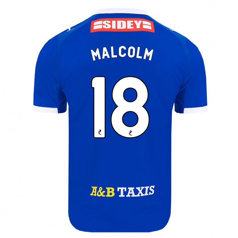 Danxen Niño Camiseta Jodie Malcolm #18 Azul Rojo Amarillo 1ª Equipación 2026/27 La Camisa