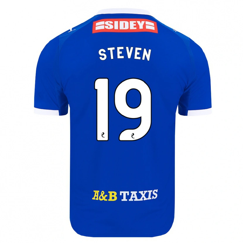 Danxen Niño Camiseta Taylor Steven #19 Azul Rojo Amarillo 1ª Equipación 2026/27 La Camisa