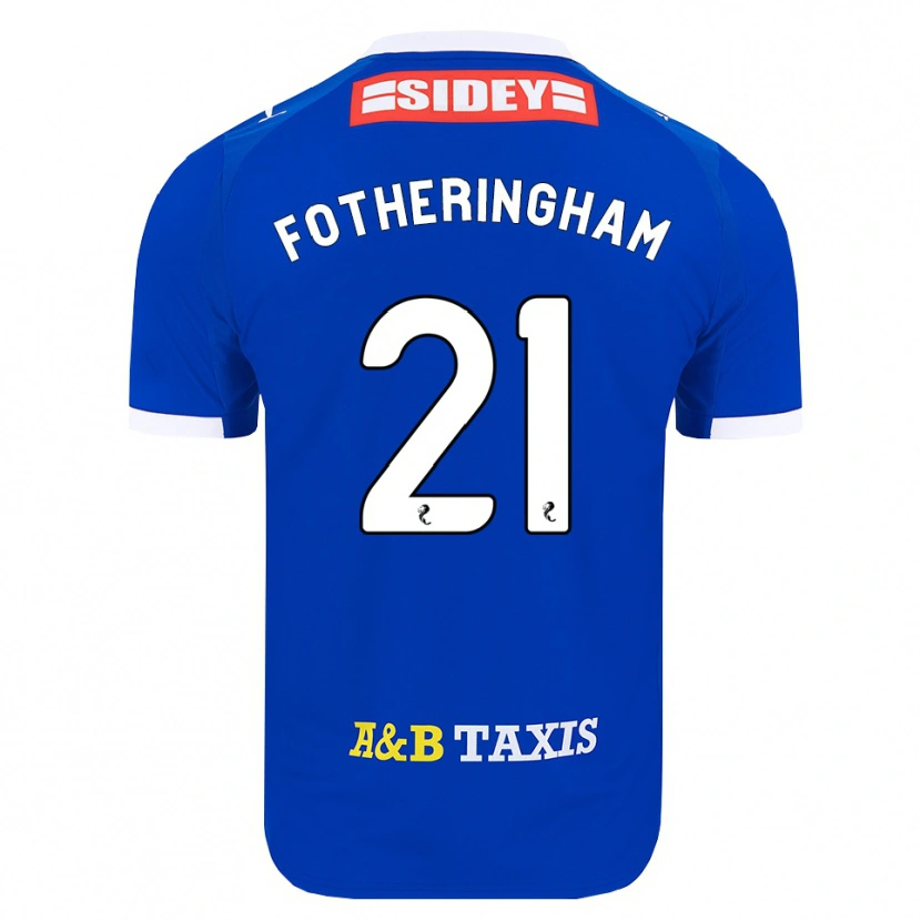 Danxen Niño Camiseta Kai Fotheringham #21 Azul Rojo Amarillo 1ª Equipación 2026/27 La Camisa