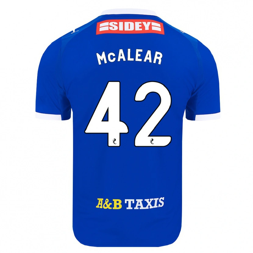 Danxen Niño Camiseta Reece Mcalear #42 Azul Rojo Amarillo 1ª Equipación 2026/27 La Camisa