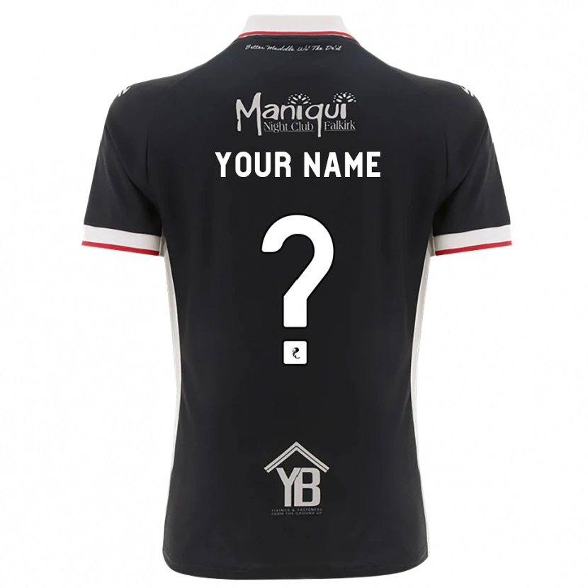 Danxen Niño Camiseta Su Nombre #0 Negro Blanco Rojo 1ª Equipación 2026/27 La Camisa