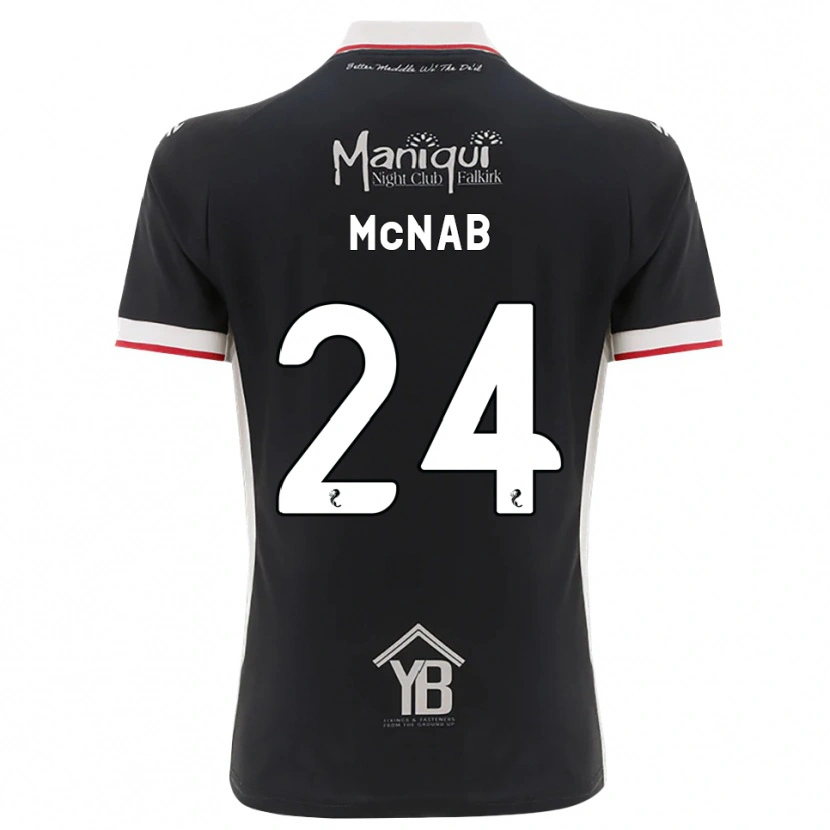 Danxen Niño Camiseta Cameron Mcnab #24 Negro Blanco Rojo 1ª Equipación 2026/27 La Camisa