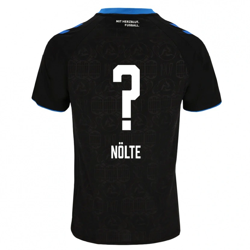 Danxen Niño Camiseta Jannik Nölte #0 Negro Blanco Rojo 1ª Equipación 2026/27 La Camisa