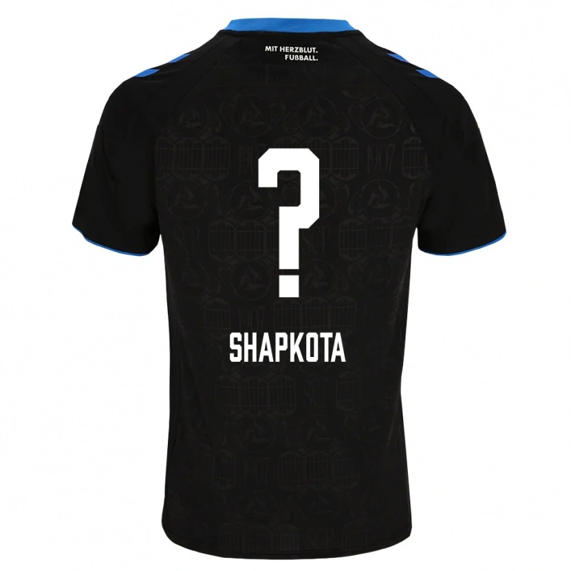 Danxen Niño Camiseta Raul Shapkota #0 Negro Blanco Rojo 1ª Equipación 2026/27 La Camisa