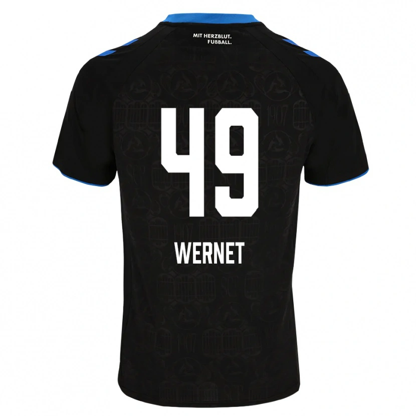 Danxen Niño Camiseta Vigo Wernet #49 Negro Blanco Rojo 1ª Equipación 2026/27 La Camisa