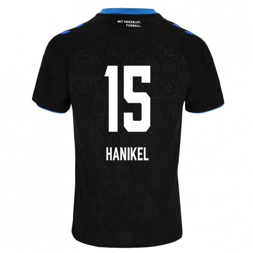 Danxen Niño Camiseta Maximilian Hanikel #15 Negro Blanco Rojo 1ª Equipación 2026/27 La Camisa
