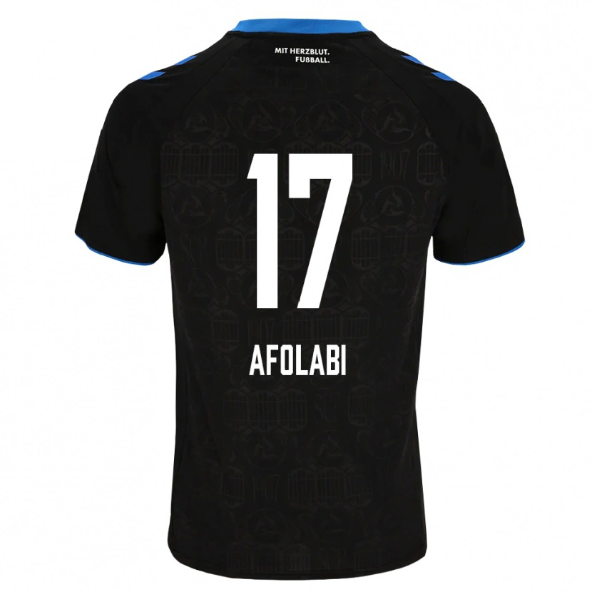 Danxen Niño Camiseta Gentil Afolabi #17 Negro Blanco Rojo 1ª Equipación 2026/27 La Camisa