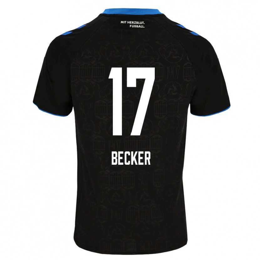 Danxen Niño Camiseta Marlon Becker #17 Negro Blanco Rojo 1ª Equipación 2026/27 La Camisa