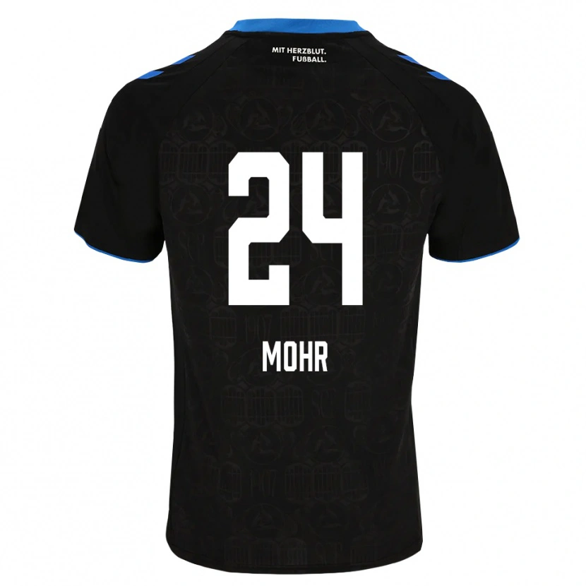 Danxen Niño Camiseta Niklas Mohr #24 Negro Blanco Rojo 1ª Equipación 2026/27 La Camisa