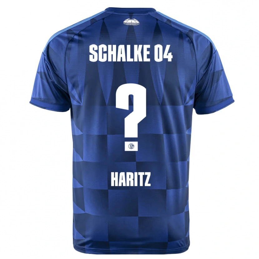 Danxen Niño Camiseta Sam Haritz #0 Azul Oscuro Amarillo Blanco 1ª Equipación 2026/27 La Camisa