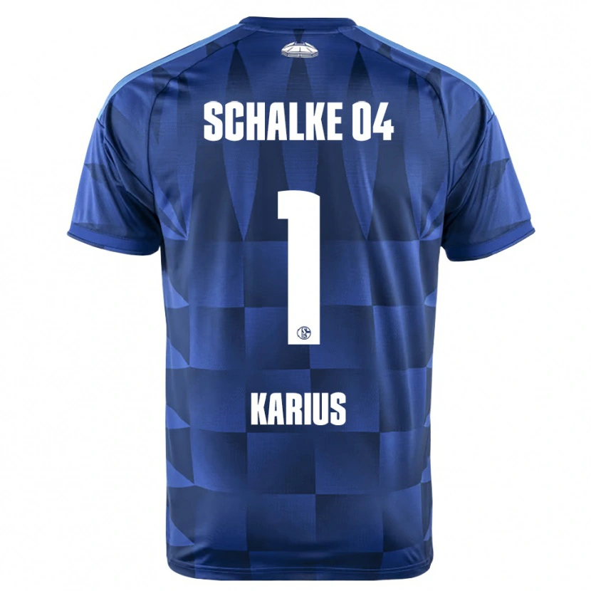 Danxen Niño Camiseta Loris Karius #1 Azul Oscuro Amarillo Blanco 1ª Equipación 2026/27 La Camisa