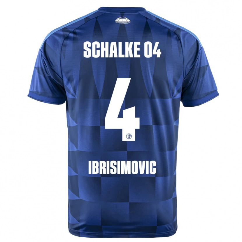 Danxen Niño Camiseta Amar Ibrisimovic #4 Azul Oscuro Amarillo Blanco 1ª Equipación 2026/27 La Camisa