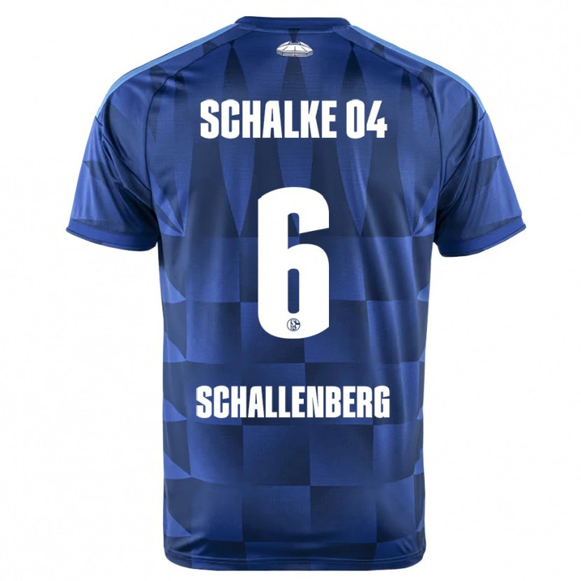 Danxen Niño Camiseta Ron Schallenberg #6 Azul Oscuro Amarillo Blanco 1ª Equipación 2026/27 La Camisa
