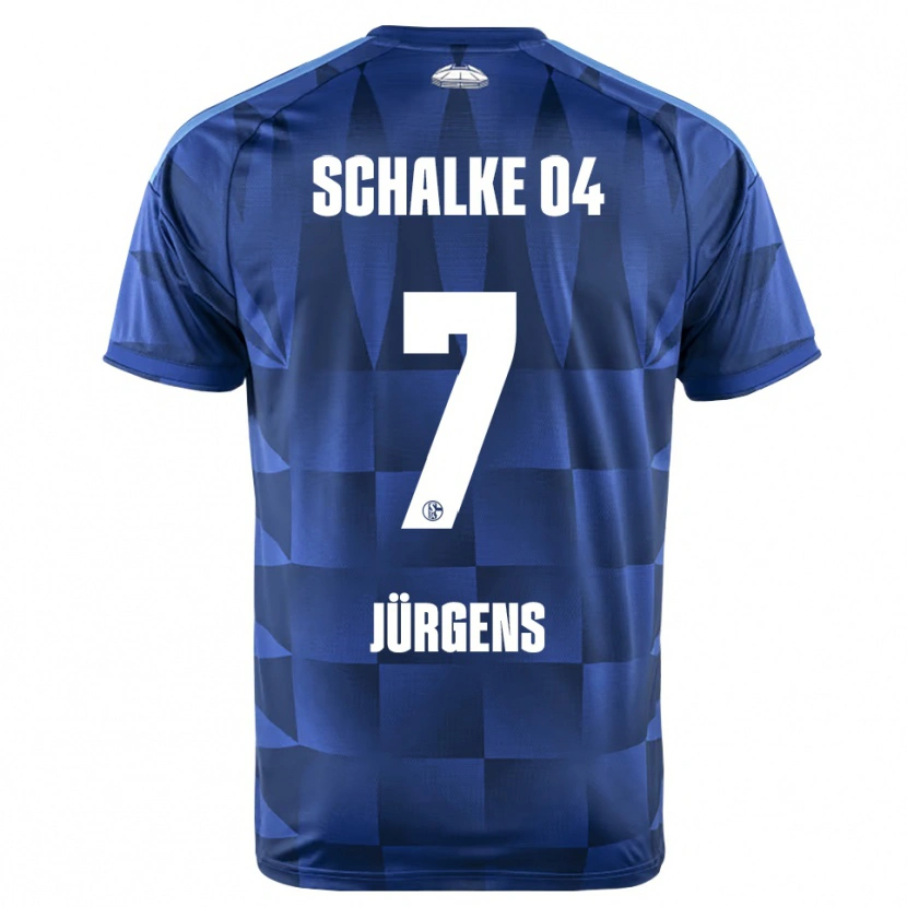 Danxen Niño Camiseta Celina Jürgens #7 Azul Oscuro Amarillo Blanco 1ª Equipación 2026/27 La Camisa