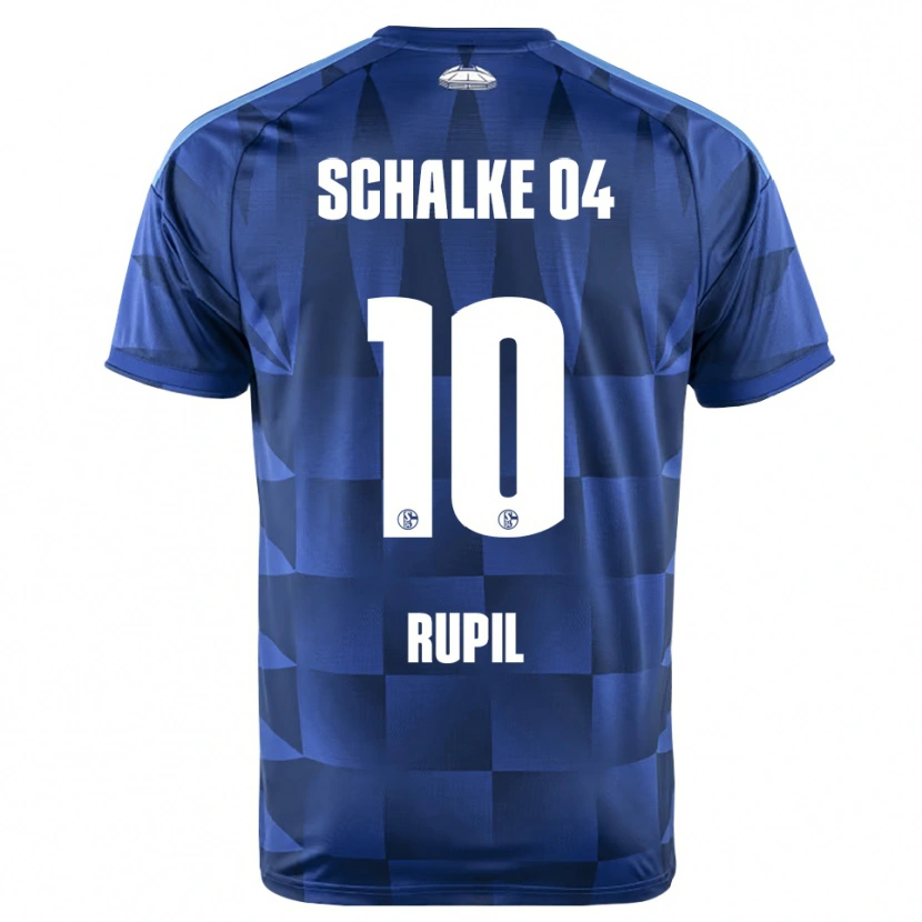 Danxen Niño Camiseta Timothé Rupil #10 Azul Oscuro Amarillo Blanco 1ª Equipación 2026/27 La Camisa