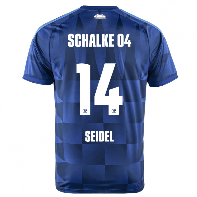 Danxen Niño Camiseta Kimon Seidel #14 Azul Oscuro Amarillo Blanco 1ª Equipación 2026/27 La Camisa