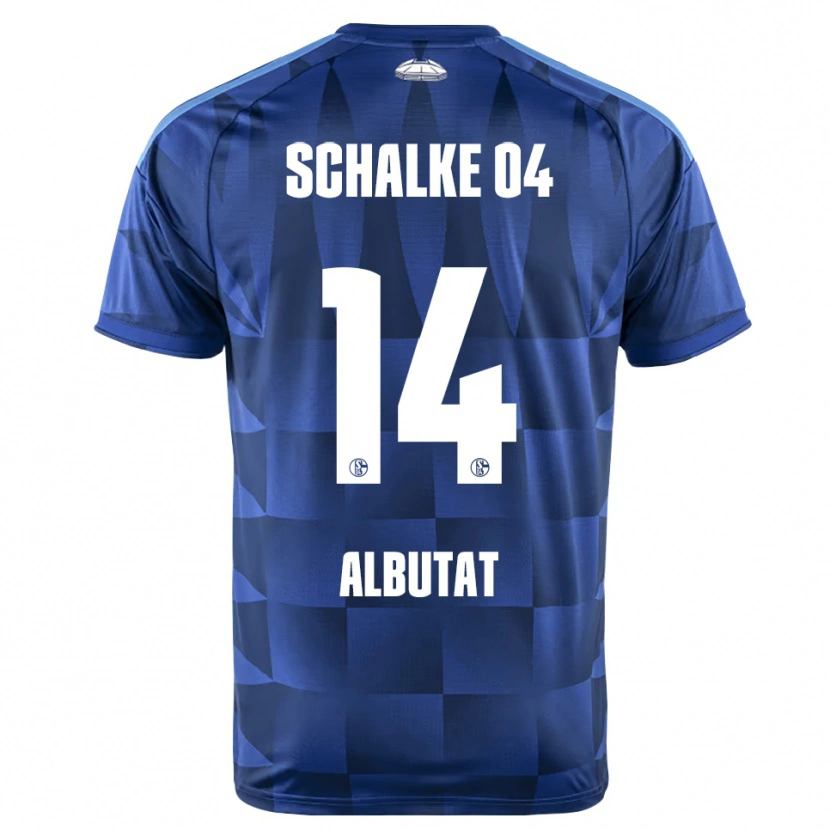 Danxen Niño Camiseta Tim Albutat #14 Azul Oscuro Amarillo Blanco 1ª Equipación 2026/27 La Camisa