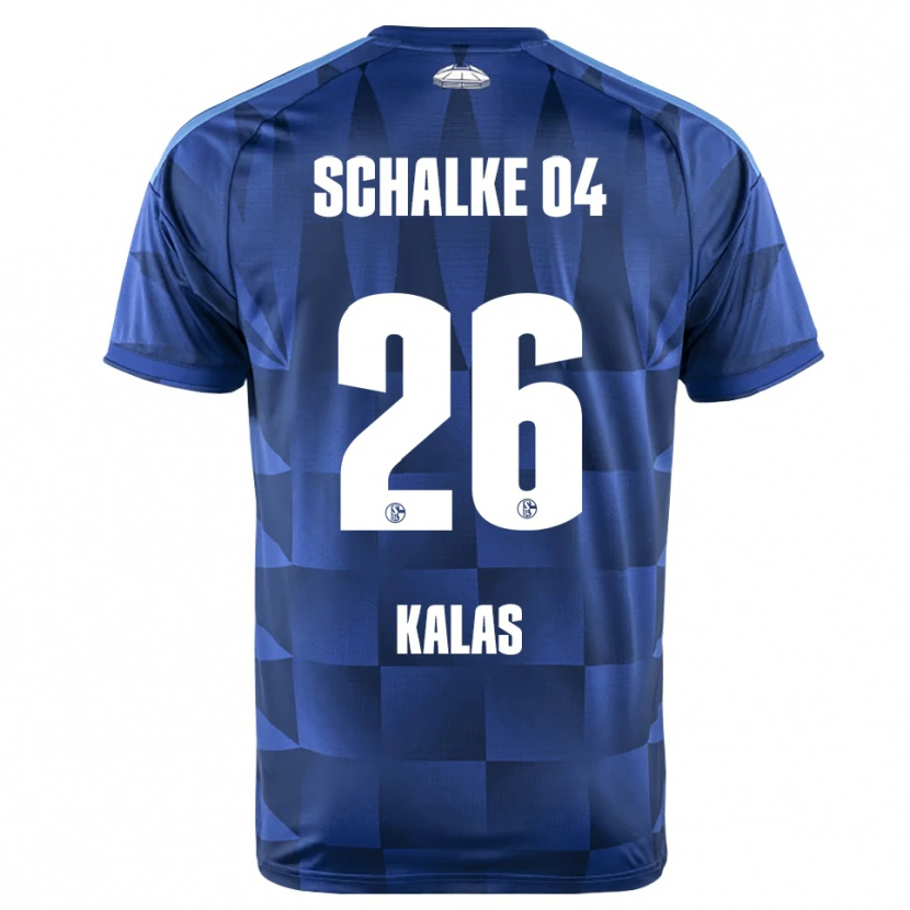 Danxen Niño Camiseta Tomas Kalas #26 Azul Oscuro Amarillo Blanco 1ª Equipación 2026/27 La Camisa