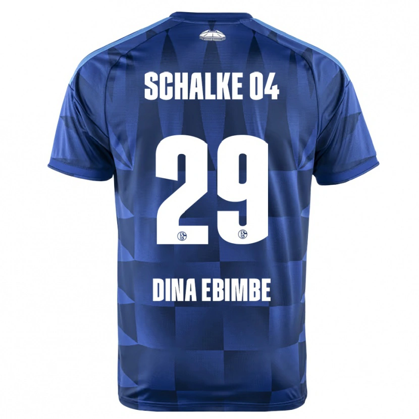 Danxen Niño Camiseta Junior Dina Ebimbe #29 Azul Oscuro Amarillo Blanco 1ª Equipación 2026/27 La Camisa