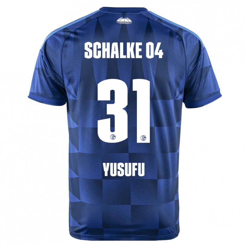 Danxen Niño Camiseta Faaris Yusufu #31 Azul Oscuro Amarillo Blanco 1ª Equipación 2026/27 La Camisa