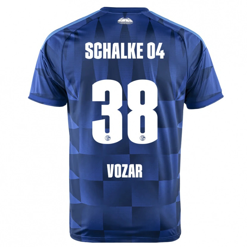 Danxen Niño Camiseta Luca Vozar #38 Azul Oscuro Amarillo Blanco 1ª Equipación 2026/27 La Camisa