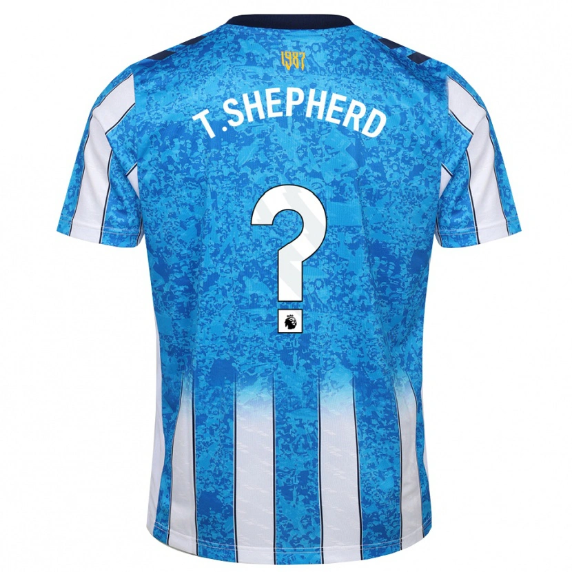 Danxen Niño Camiseta Talon Shepherd #0 Blanco Azul Naranja 1ª Equipación 2026/27 La Camisa