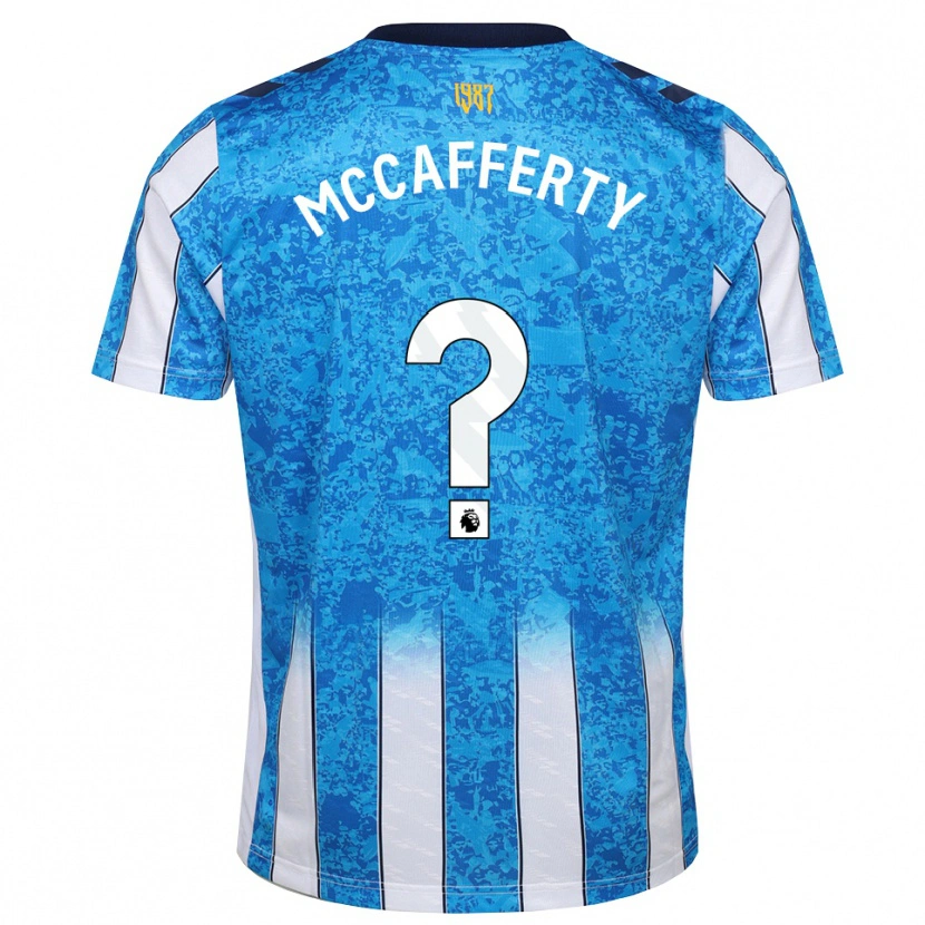 Danxen Niño Camiseta Lewys Mccafferty #0 Blanco Azul Naranja 1ª Equipación 2026/27 La Camisa