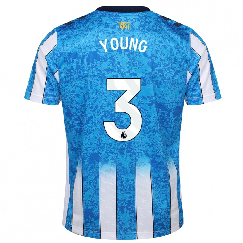 Danxen Niño Camiseta Shay Young #3 Blanco Azul Naranja 1ª Equipación 2026/27 La Camisa