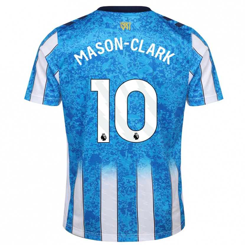 Danxen Niño Camiseta Ephron Mason-Clark #10 Blanco Azul Naranja 1ª Equipación 2026/27 La Camisa
