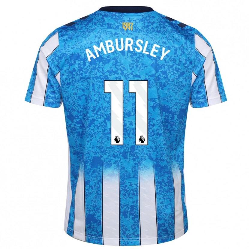 Danxen Niño Camiseta Conrad Ambursley #11 Blanco Azul Naranja 1ª Equipación 2026/27 La Camisa