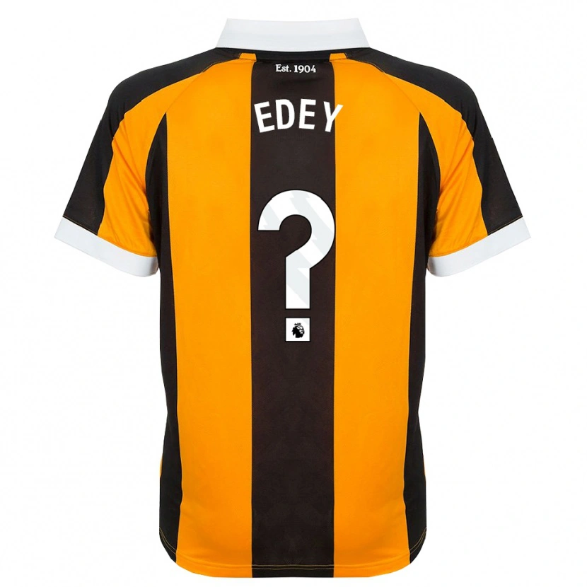 Danxen Niño Camiseta Alex Edey #0 Naranja Negro Blanco 1ª Equipación 2026/27 La Camisa