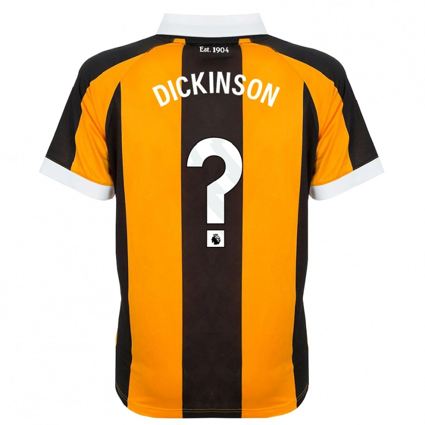 Danxen Niño Camiseta George Dickinson #0 Naranja Negro Blanco 1ª Equipación 2026/27 La Camisa