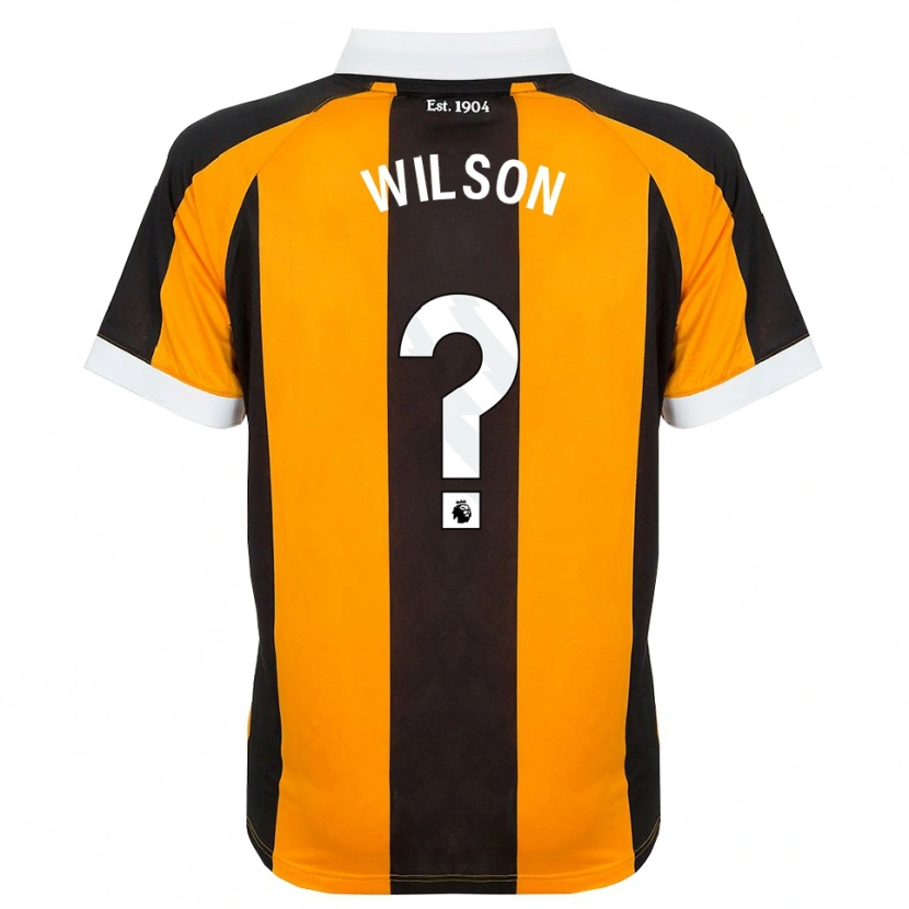 Danxen Niño Camiseta George Wilson #0 Naranja Negro Blanco 1ª Equipación 2026/27 La Camisa