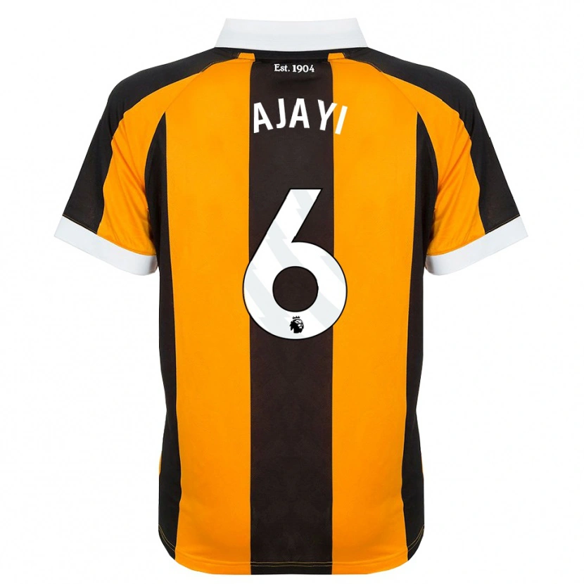 Danxen Niño Camiseta Semi Ajayi #6 Naranja Negro Blanco 1ª Equipación 2026/27 La Camisa